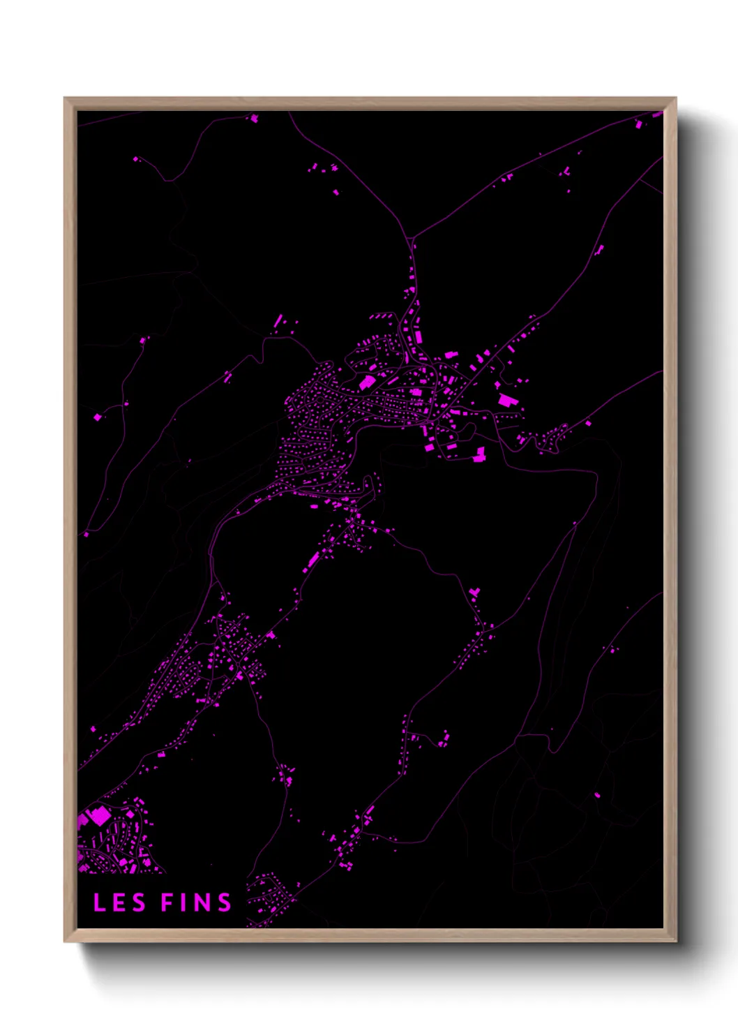 Une affiche de carte sur Les Fins