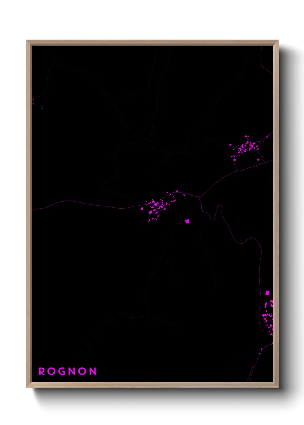 Une affiche de carte sur Rognon