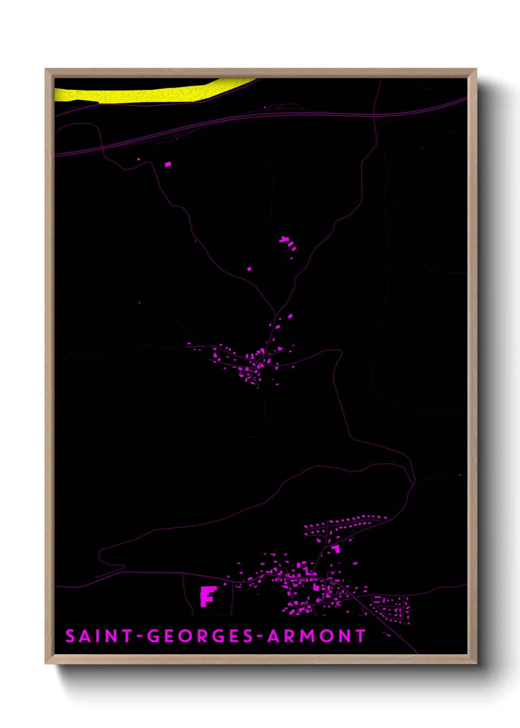 Un poster carteSaint-Georges-Armont