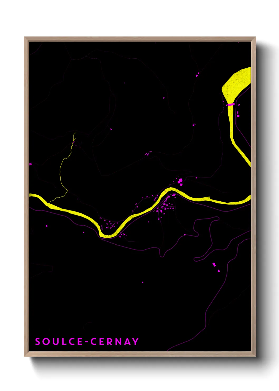 Un poster carteSoulce-Cernay