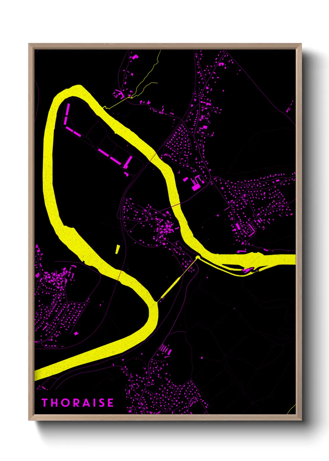 Une affiche de carte sur Thoraise