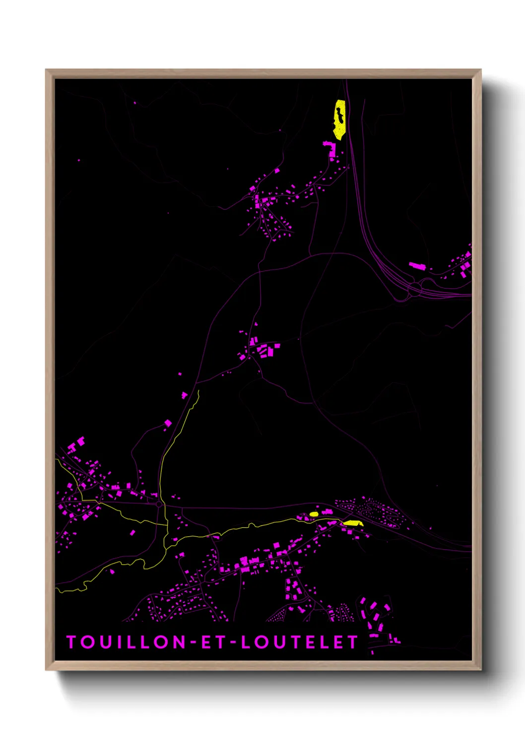 Un poster carteTouillon-et-Loutelet