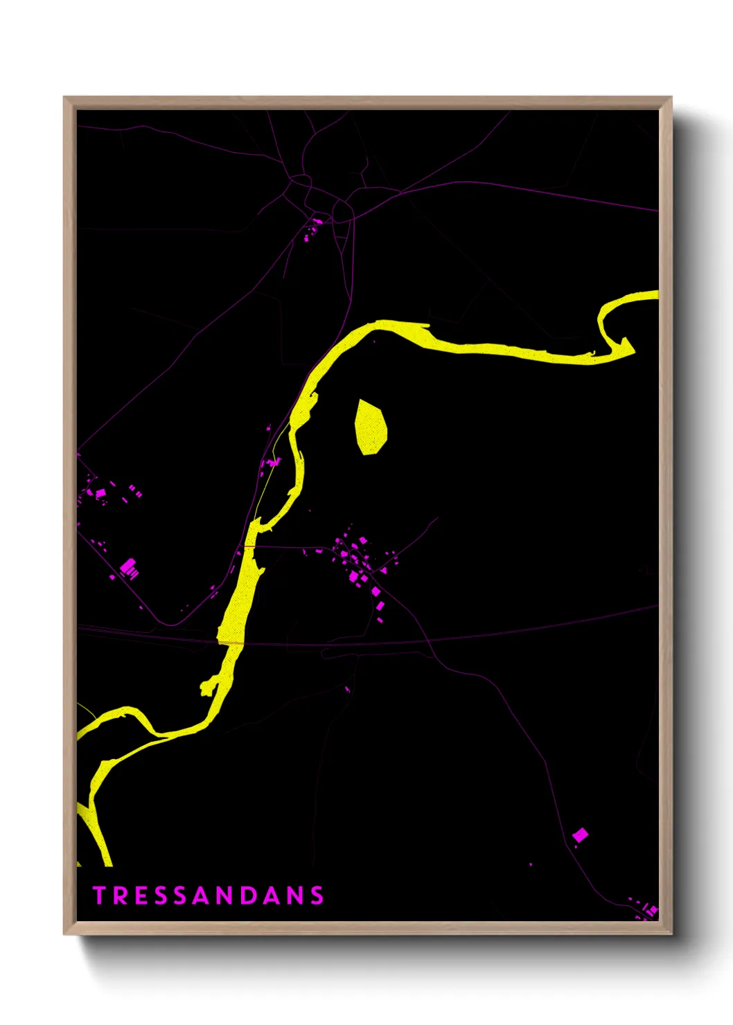 Une affiche de carte sur Tressandans