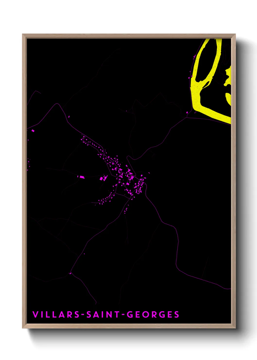 Un poster carteVillars-Saint-Georges