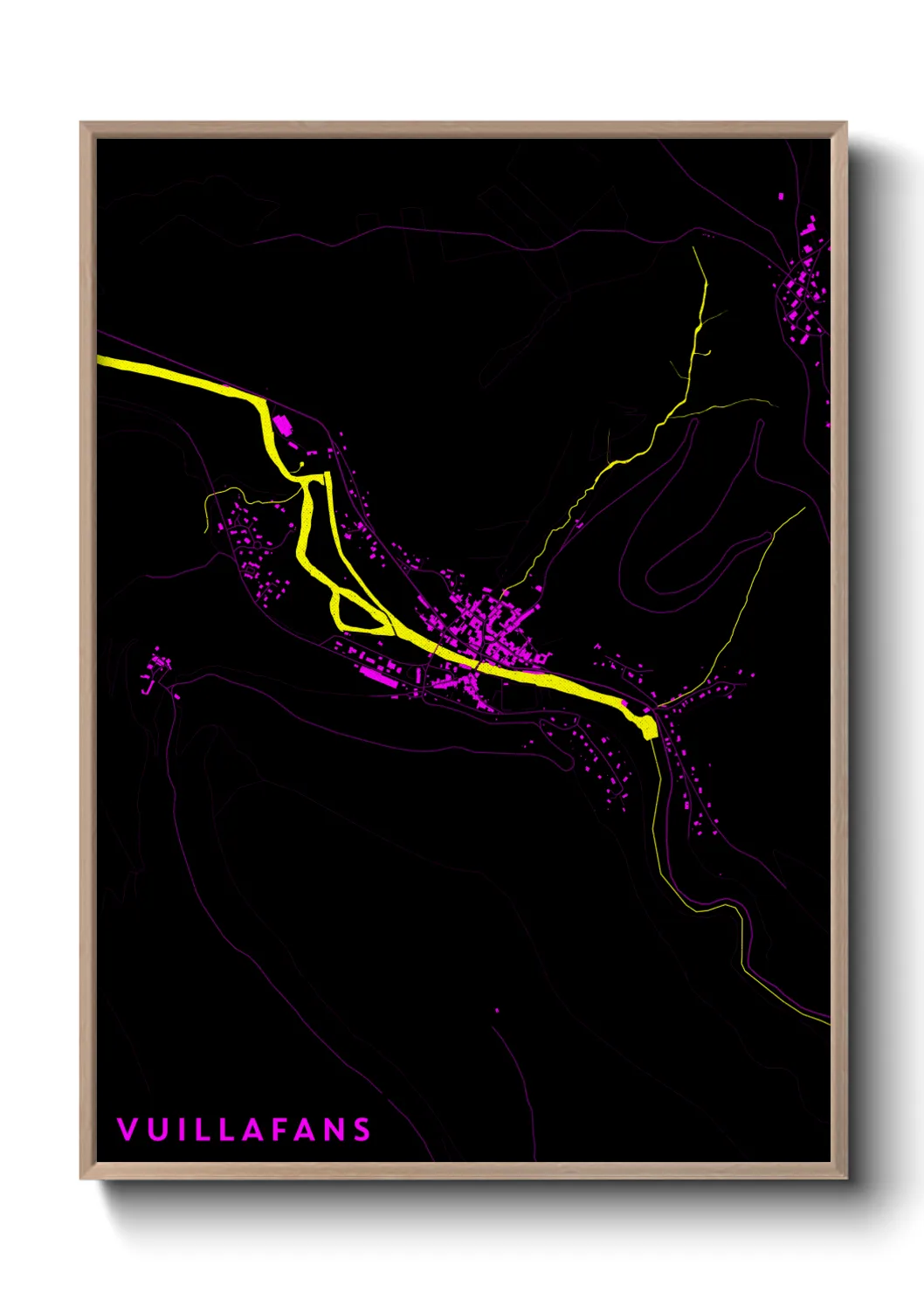 Une affiche de carte sur Vuillafans