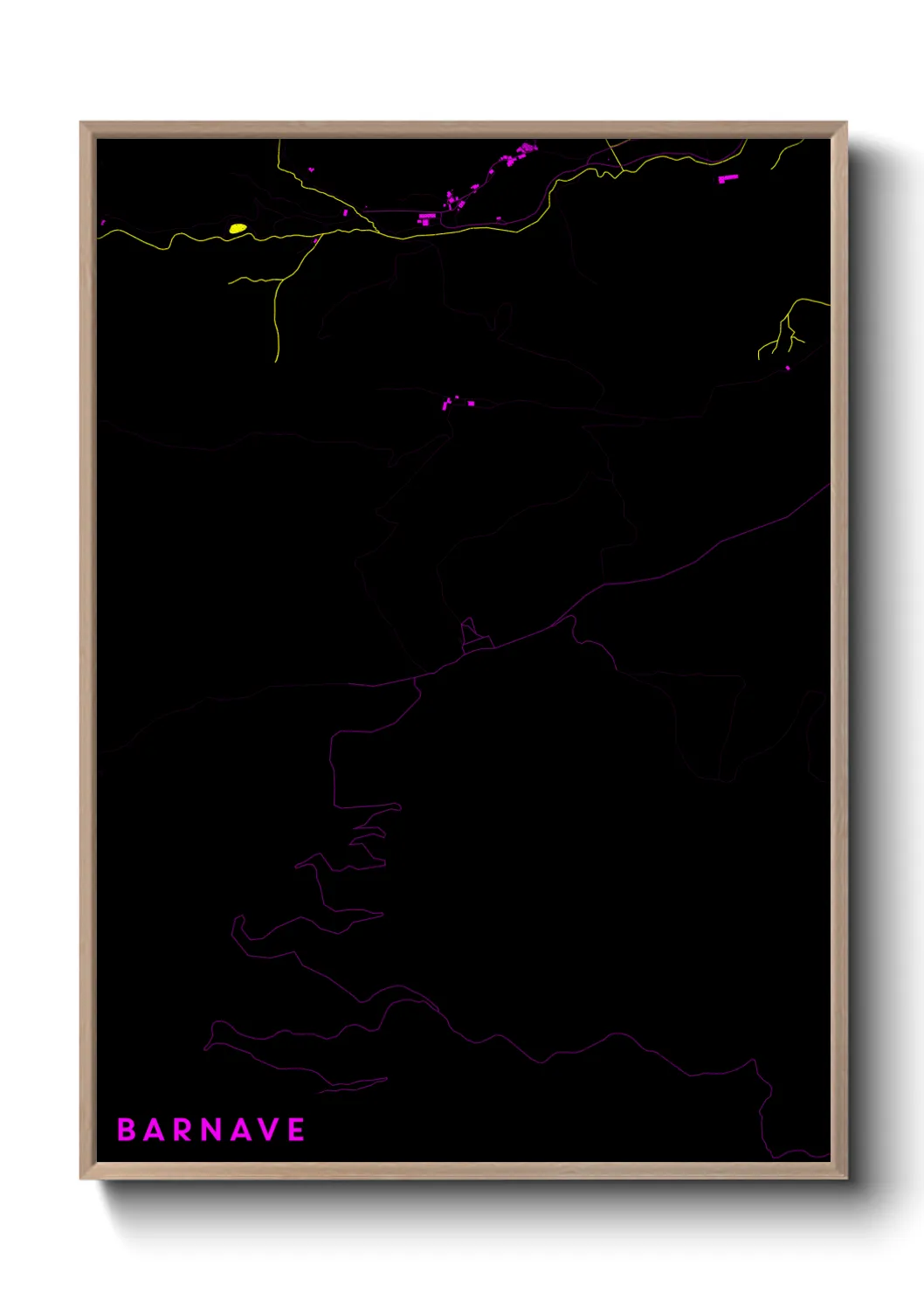 Une affiche de carte sur Barnave
