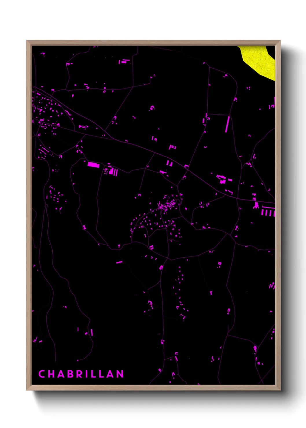 Une affiche de carte sur Chabrillan