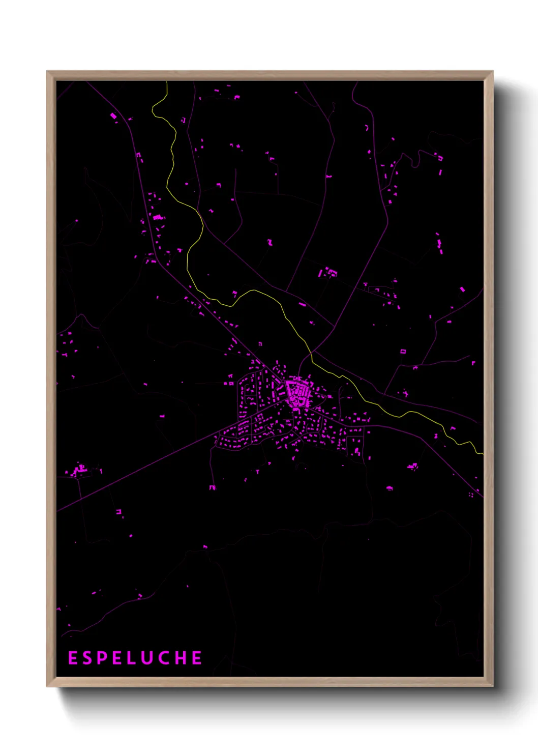 Une affiche de carte sur Espeluche