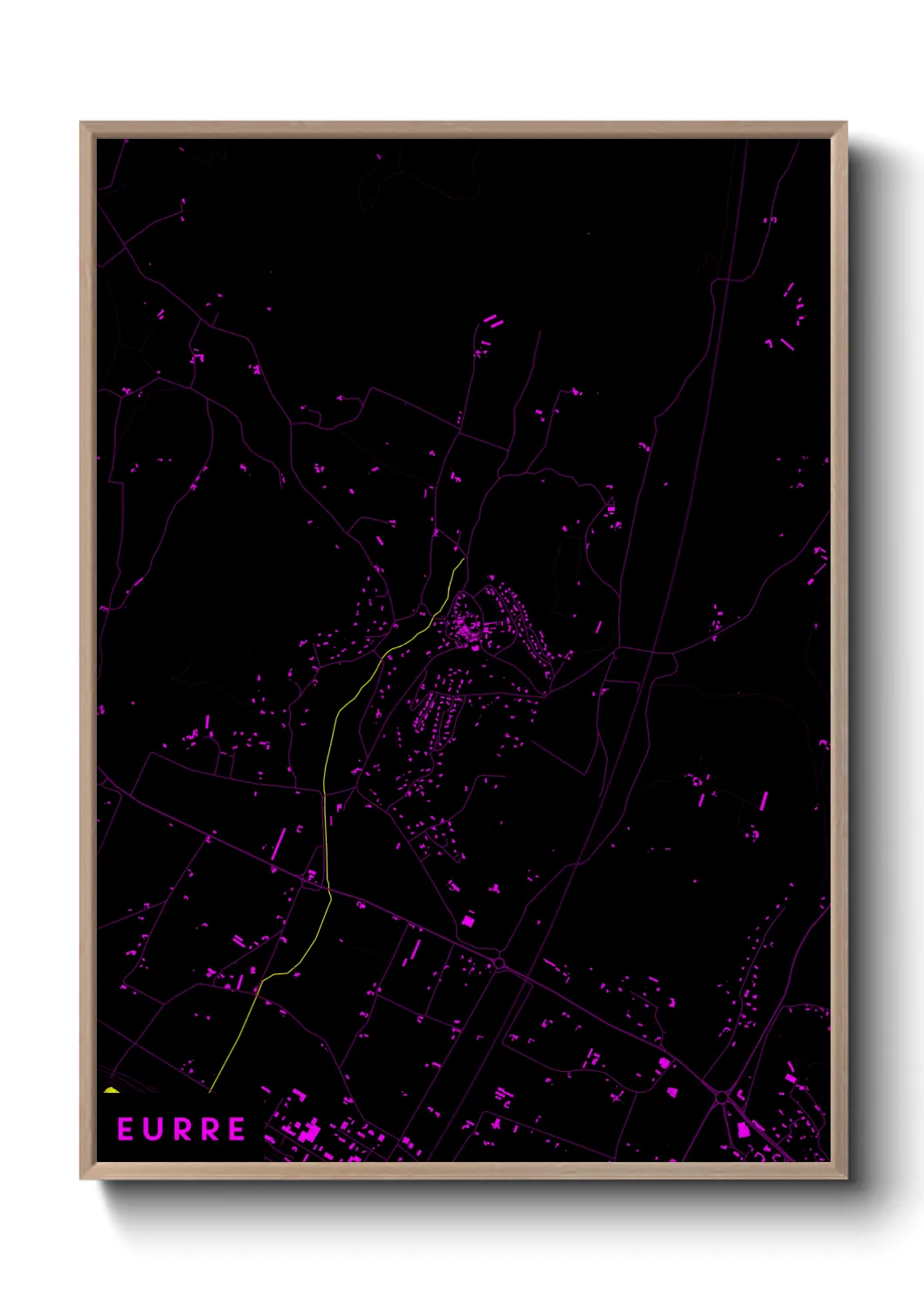 Une affiche de carte sur Eurre