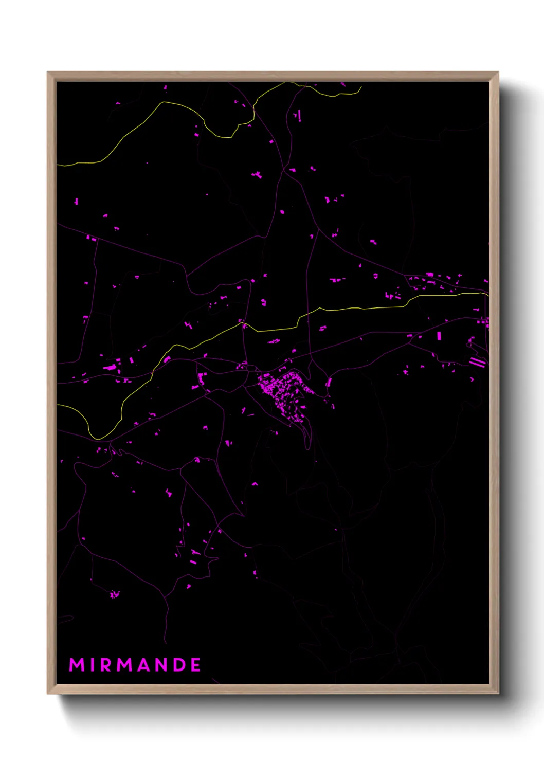 Une affiche de carte sur Mirmande