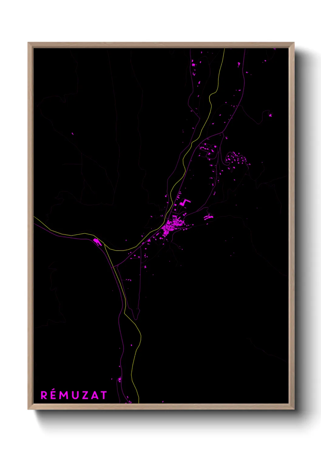 Une affiche de carte sur Rémuzat