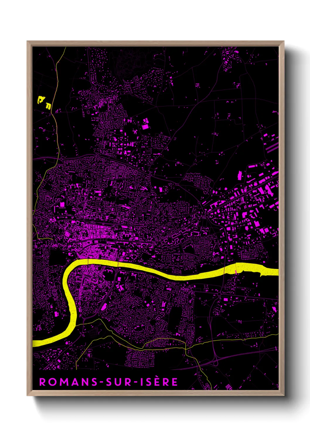 Un poster carteRomans-sur-Isère