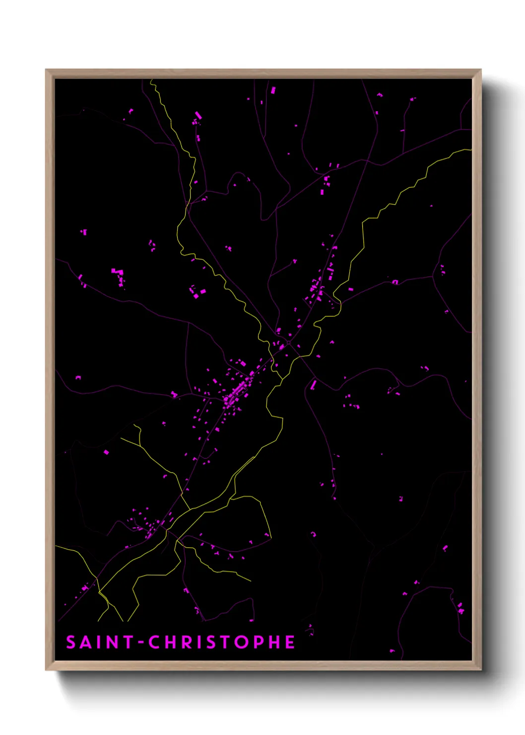 Un poster carteSaint-Christophe