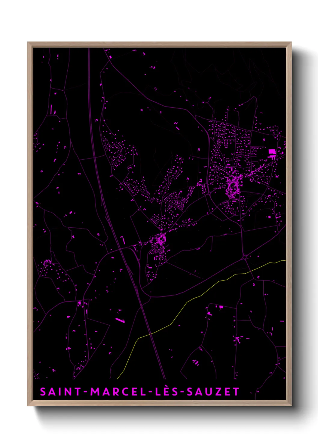 Un poster carteSaint-Marcel-lès-Sauzet