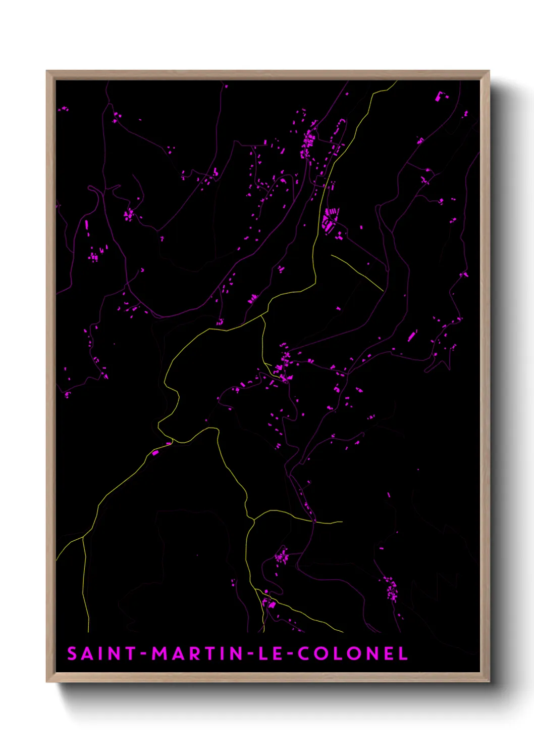 Un poster carteSaint-Martin-le-Colonel