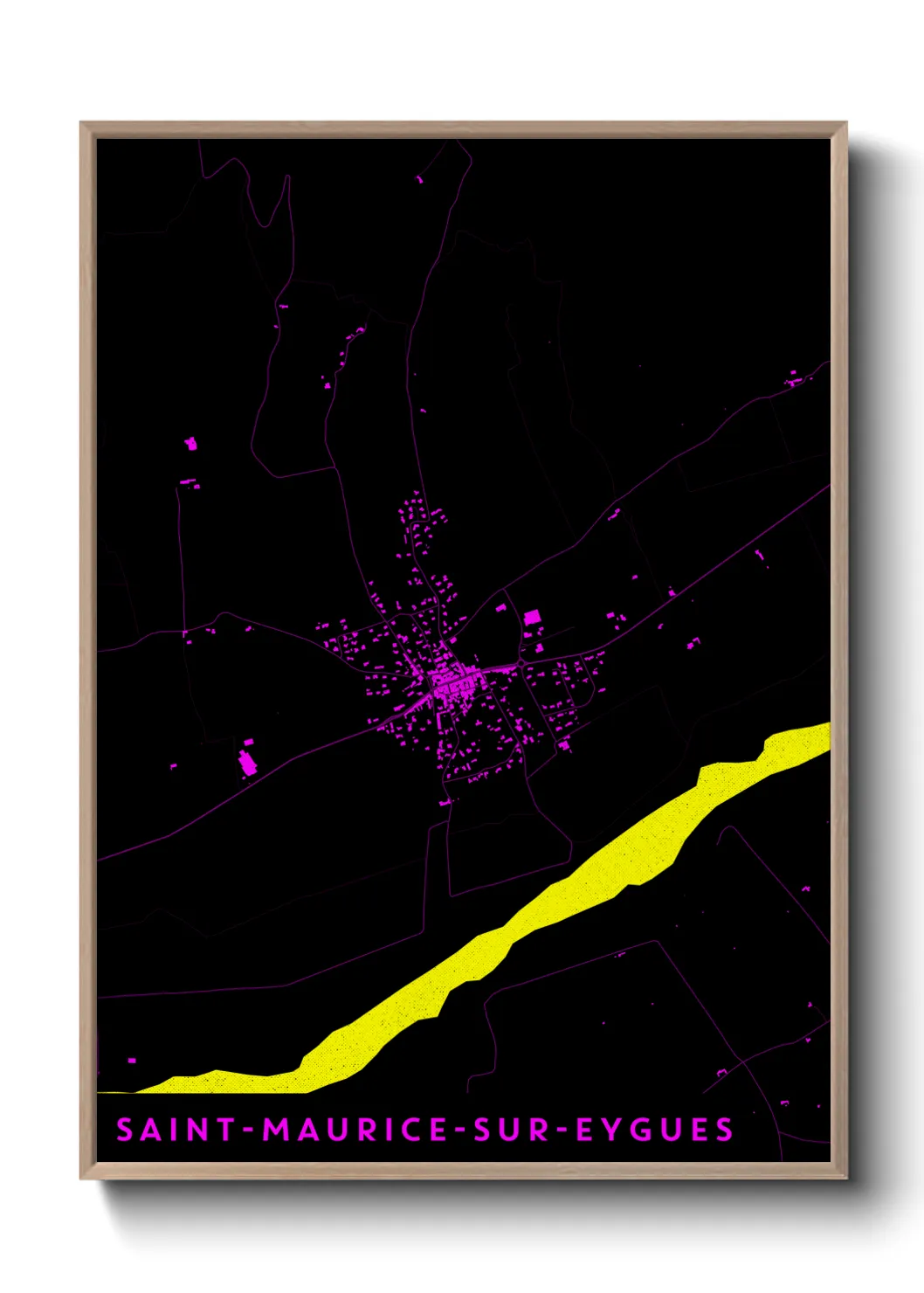 Une affiche de carte sur Saint-Maurice-sur-Eygues