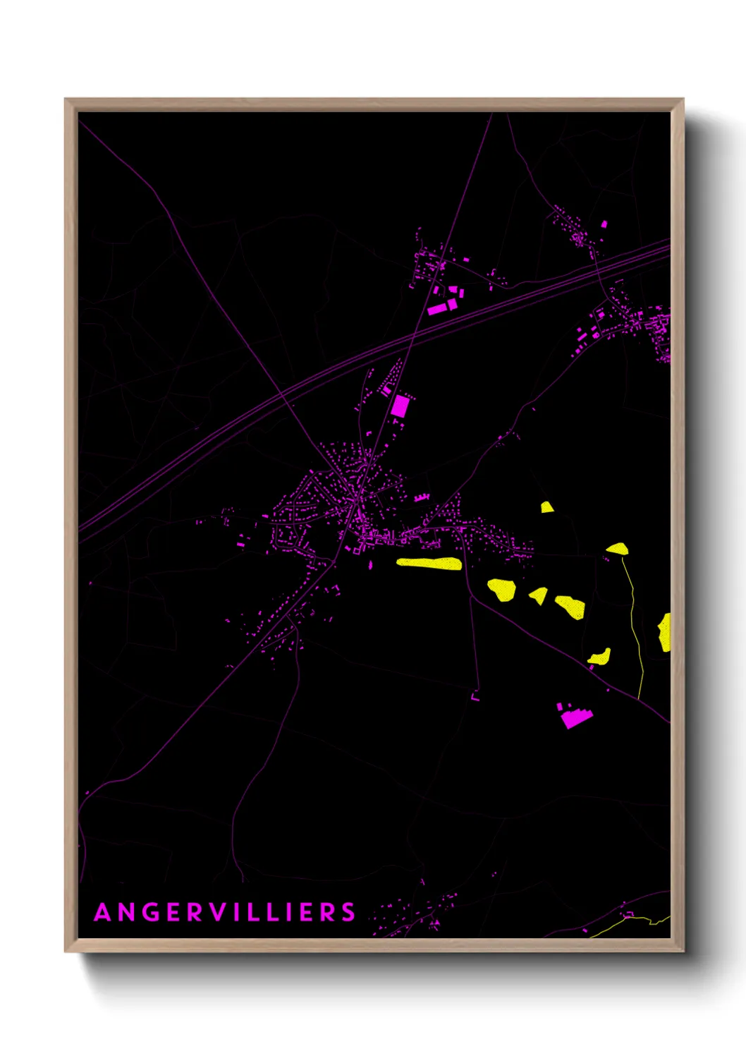 Un poster carteAngervilliers
