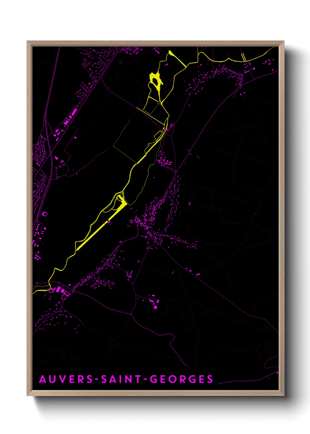 Un poster carteAuvers-Saint-Georges