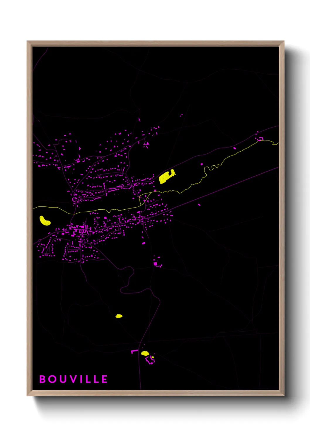 Une affiche de carte sur Bouville