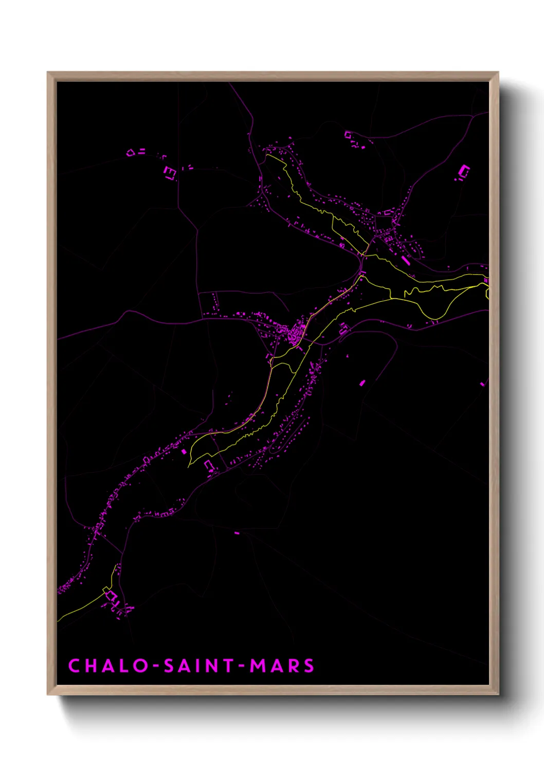 Un poster carteChalo-Saint-Mars