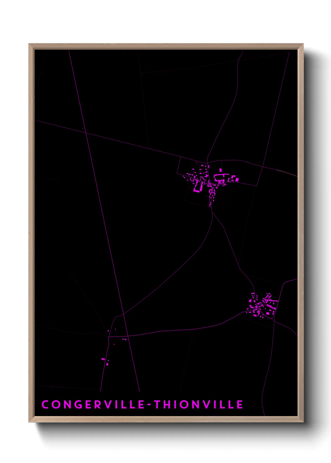 Un poster carteCongerville-Thionville