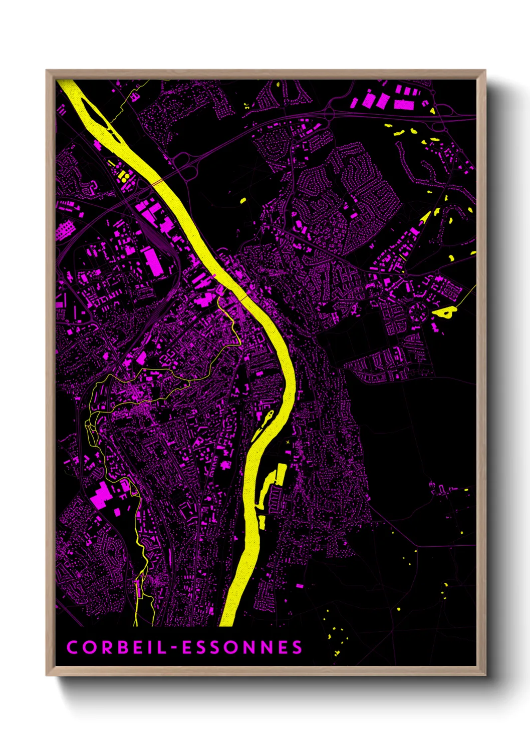 Un poster carteCorbeil-Essonnes