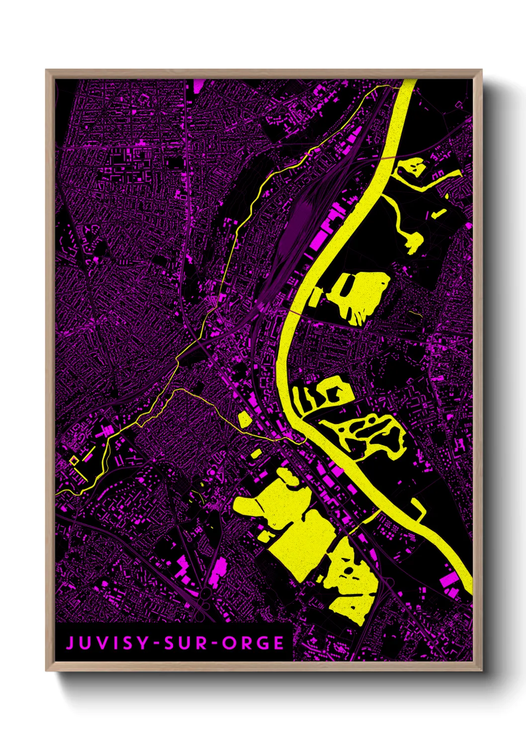 Un poster carteJuvisy-sur-Orge