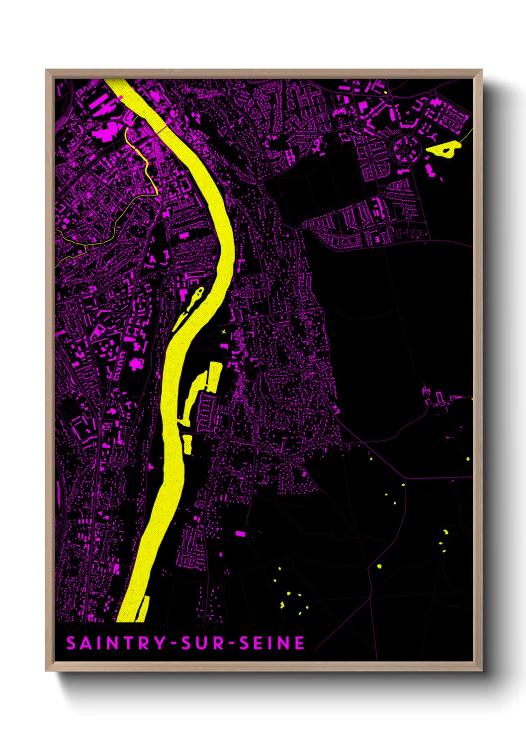 Un poster carteSaintry-sur-Seine