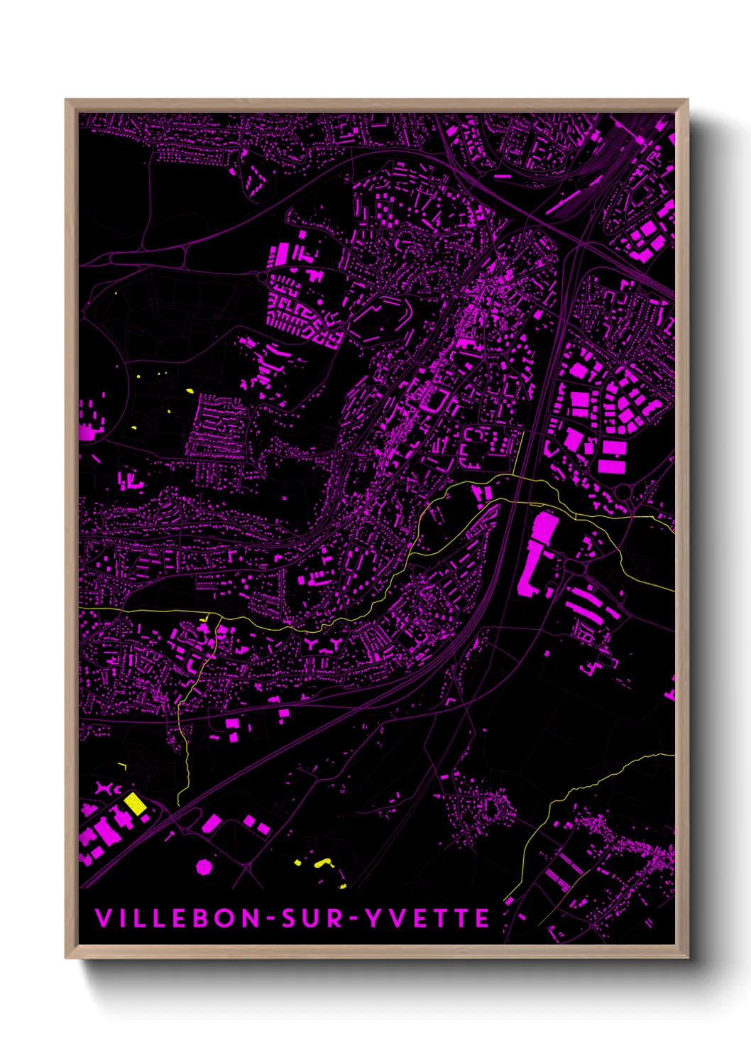 Un poster carteVillebon-sur-Yvette