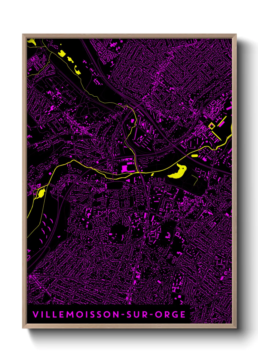 Un poster carteVillemoisson-sur-Orge