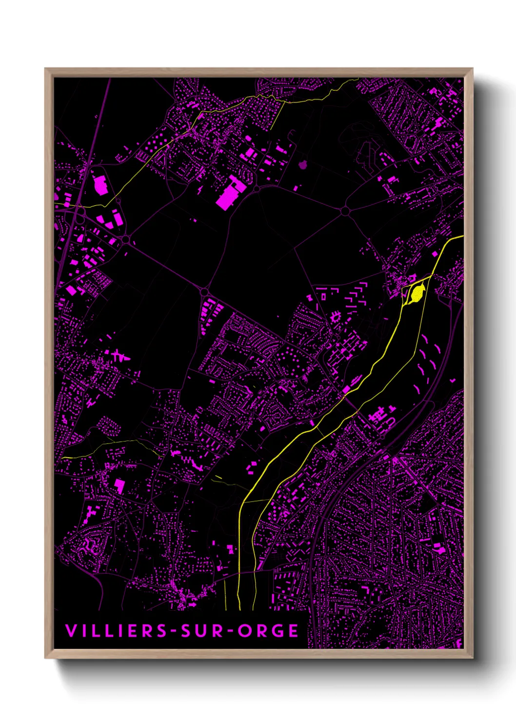 Un poster carteVilliers-sur-Orge
