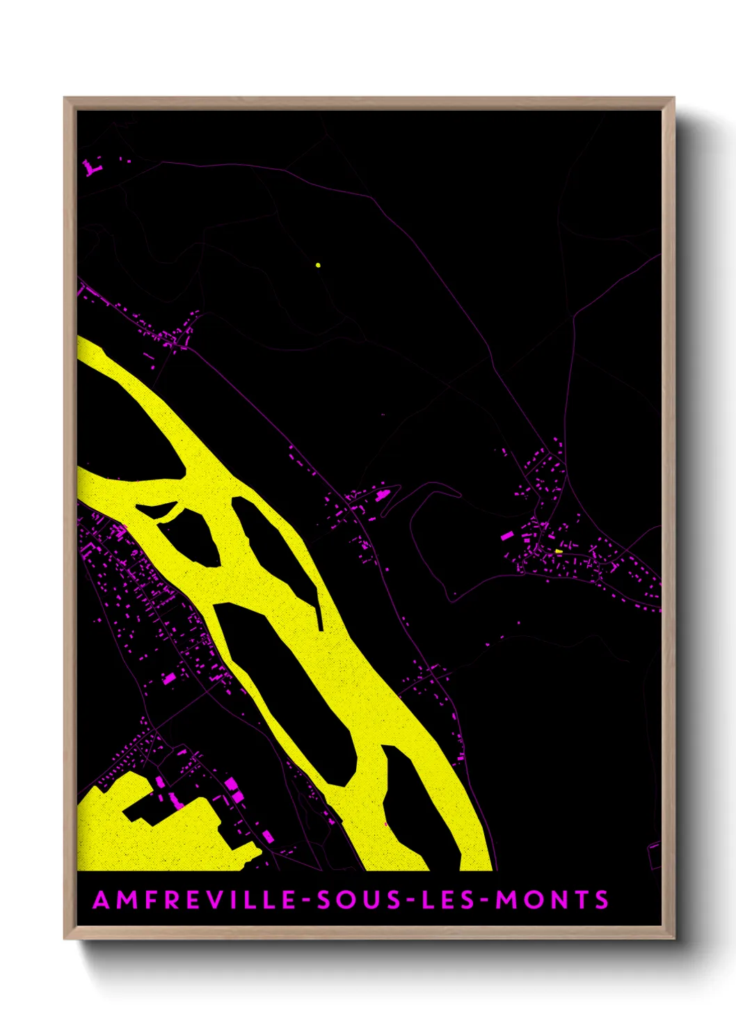 Un poster carteAmfreville-sous-les-Monts