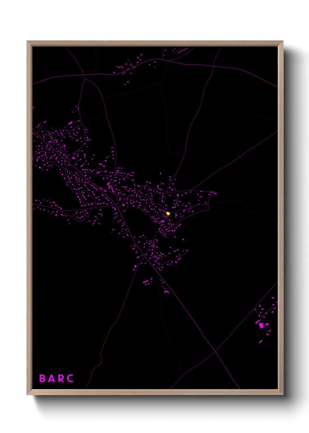 Une affiche de carte sur Barc
