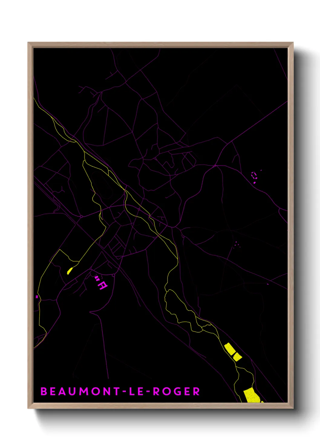 Un poster carteBeaumont-le-Roger