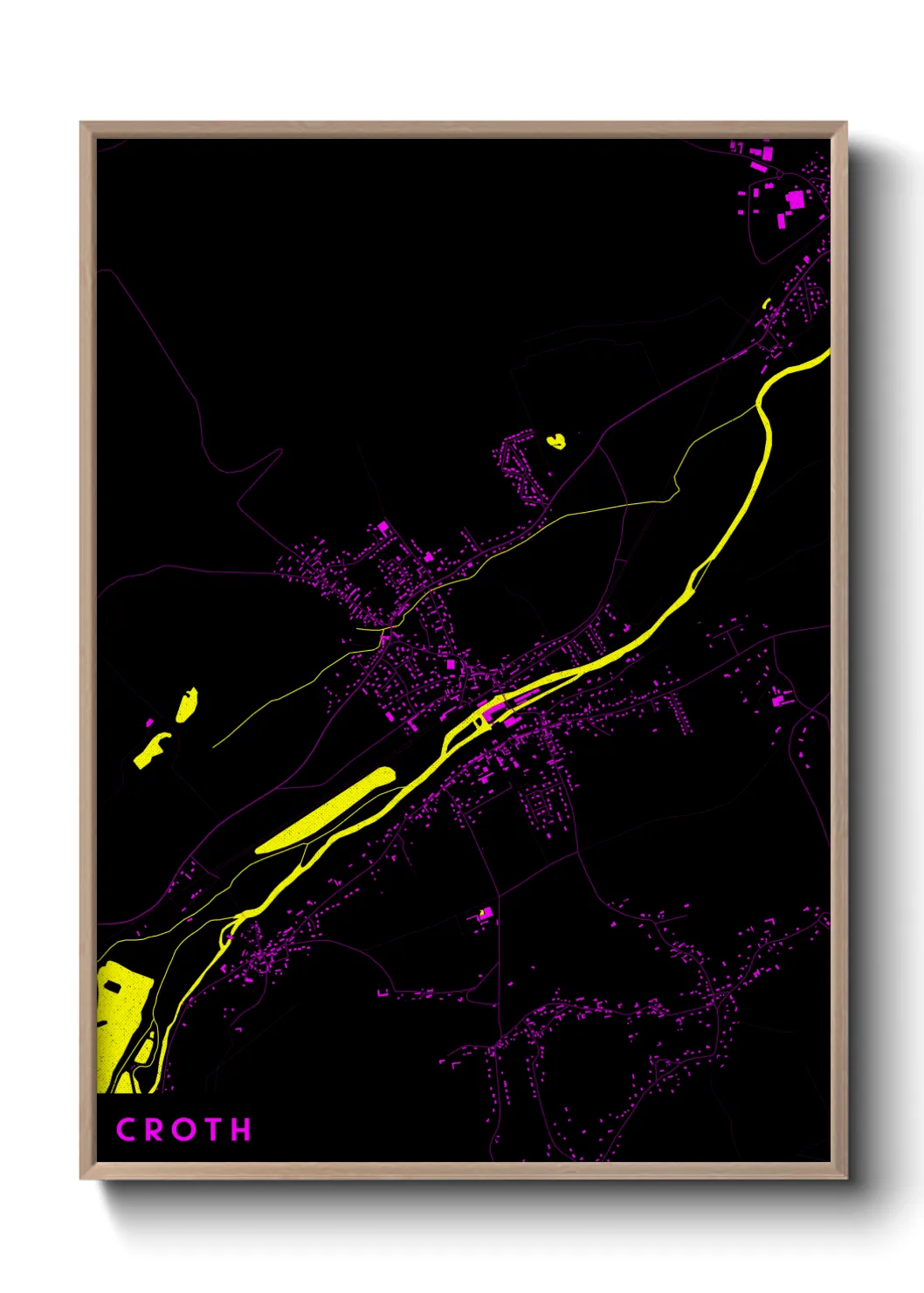 Une affiche de carte sur Croth
