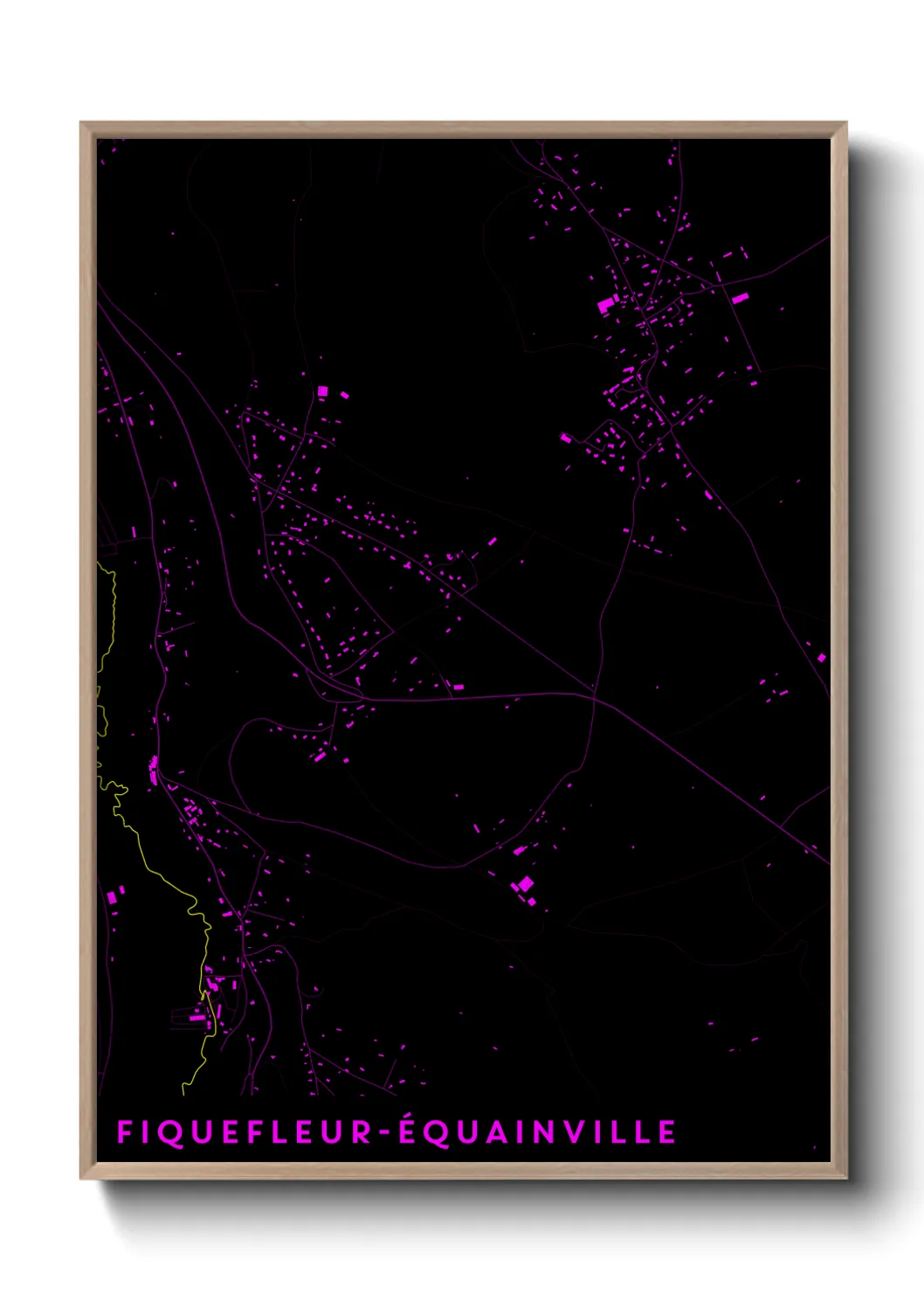 Un poster carteFiquefleur-Équainville