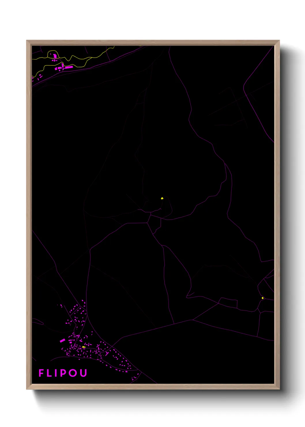 Une affiche de carte sur Flipou