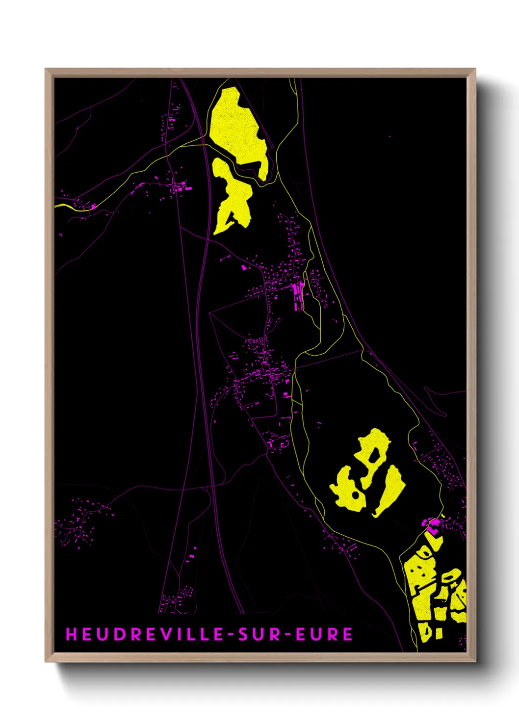 Une affiche de carte sur Heudreville-sur-Eure