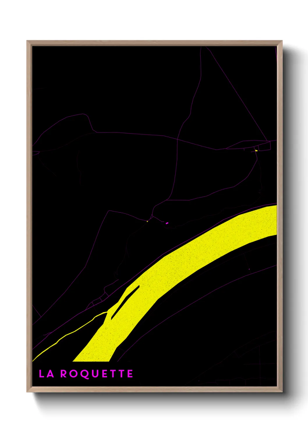 Une affiche de carte sur La Roquette