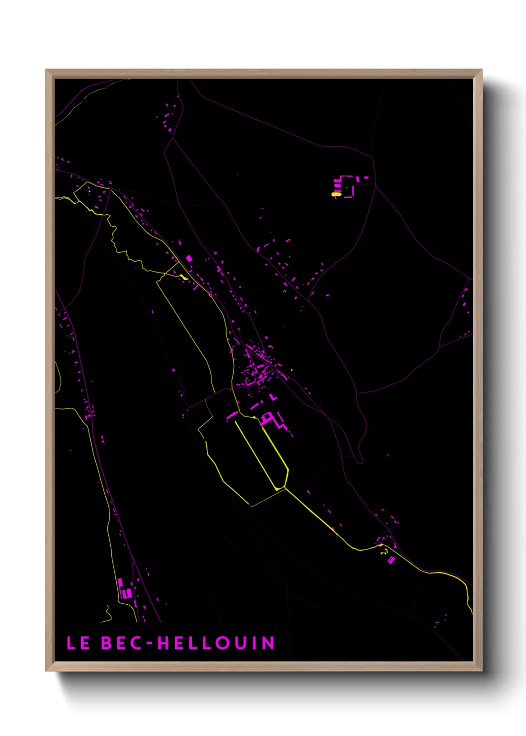 Un poster carteLe Bec-Hellouin