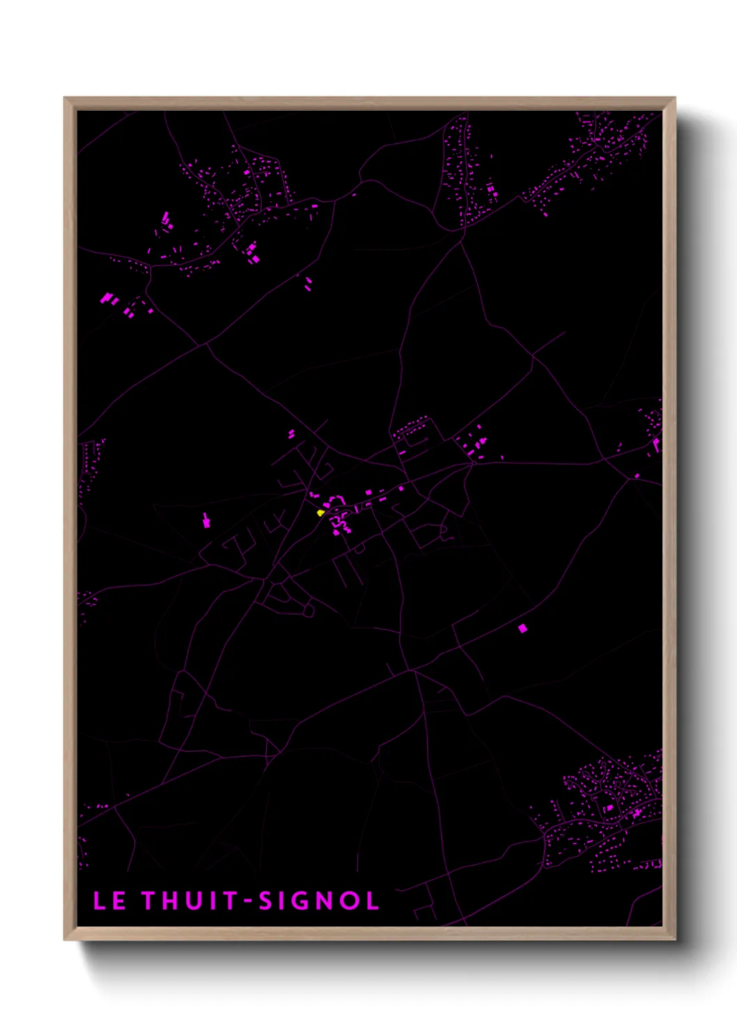 Une affiche de carte sur Le Thuit-Signol