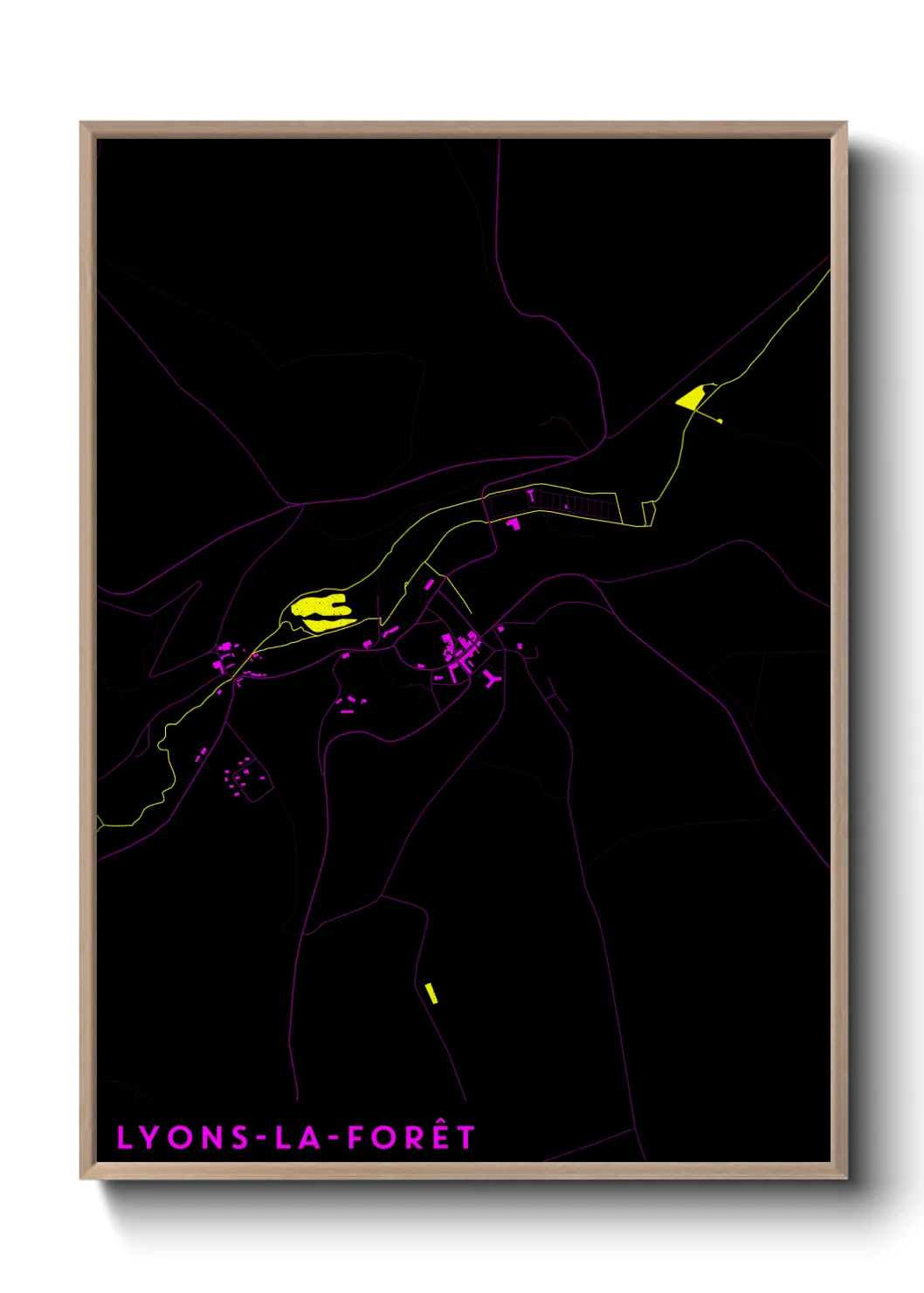 Un poster carteLyons-la-Forêt