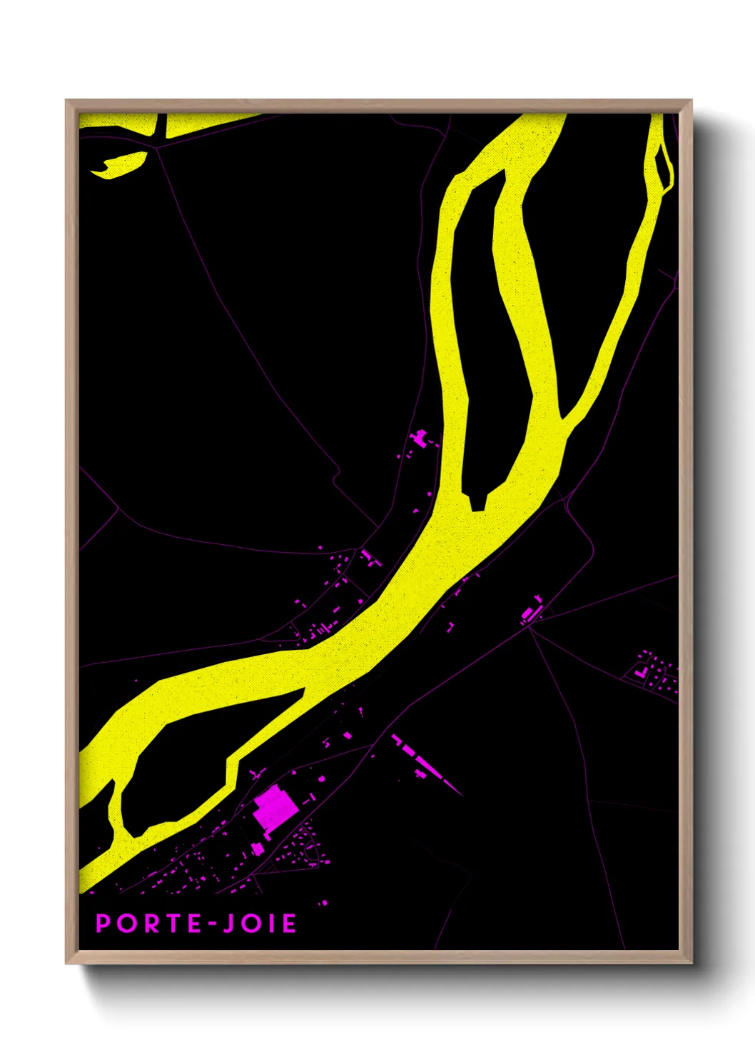 Une affiche de carte sur Porte-Joie