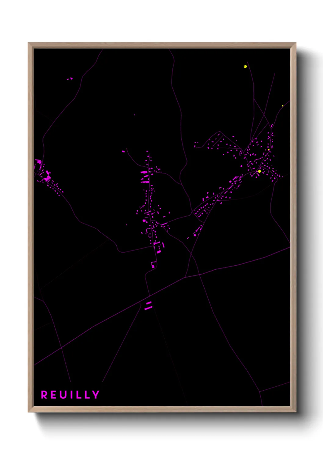Une affiche de carte sur Reuilly