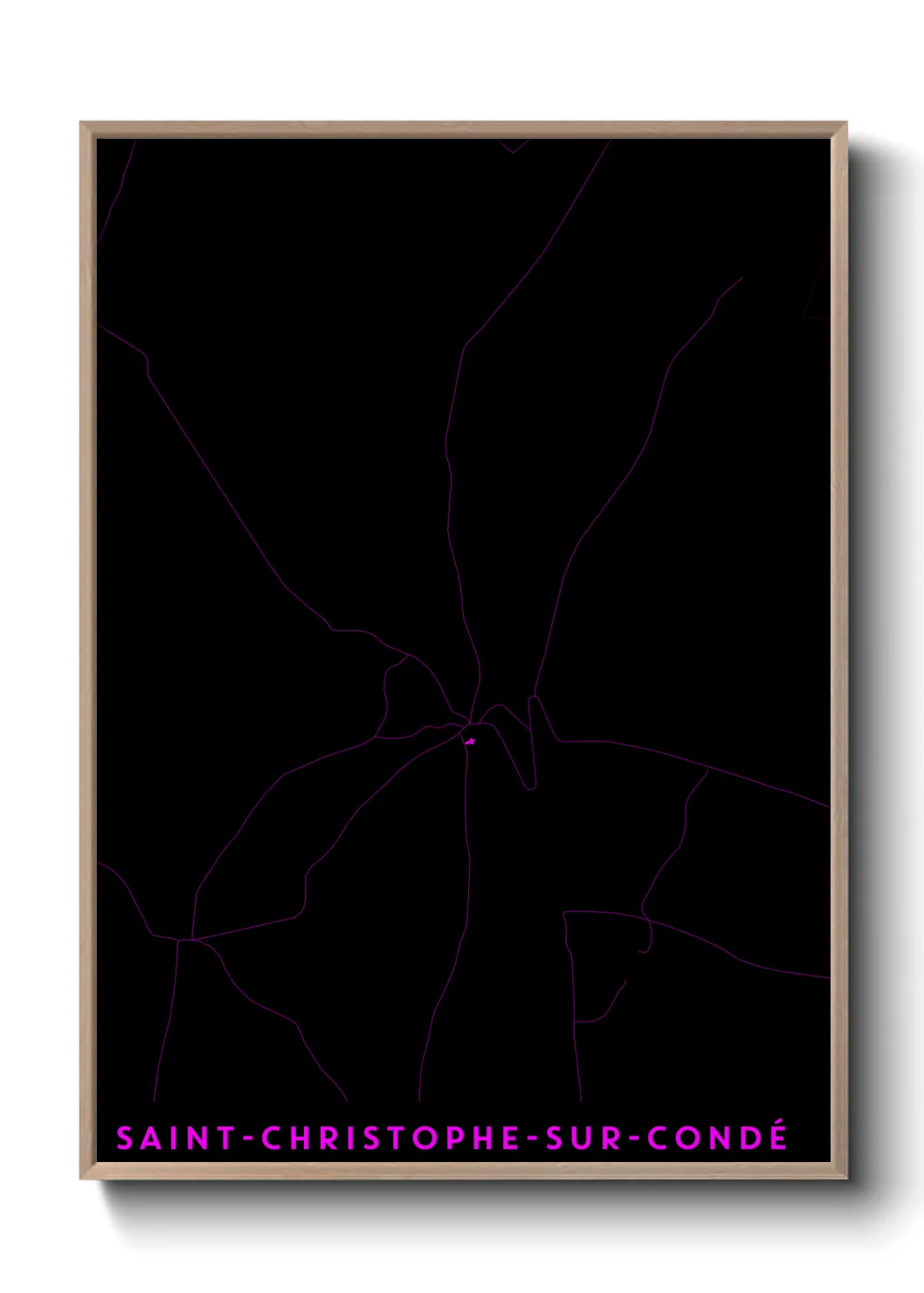 Une affiche de carte sur Saint-Christophe-sur-Condé