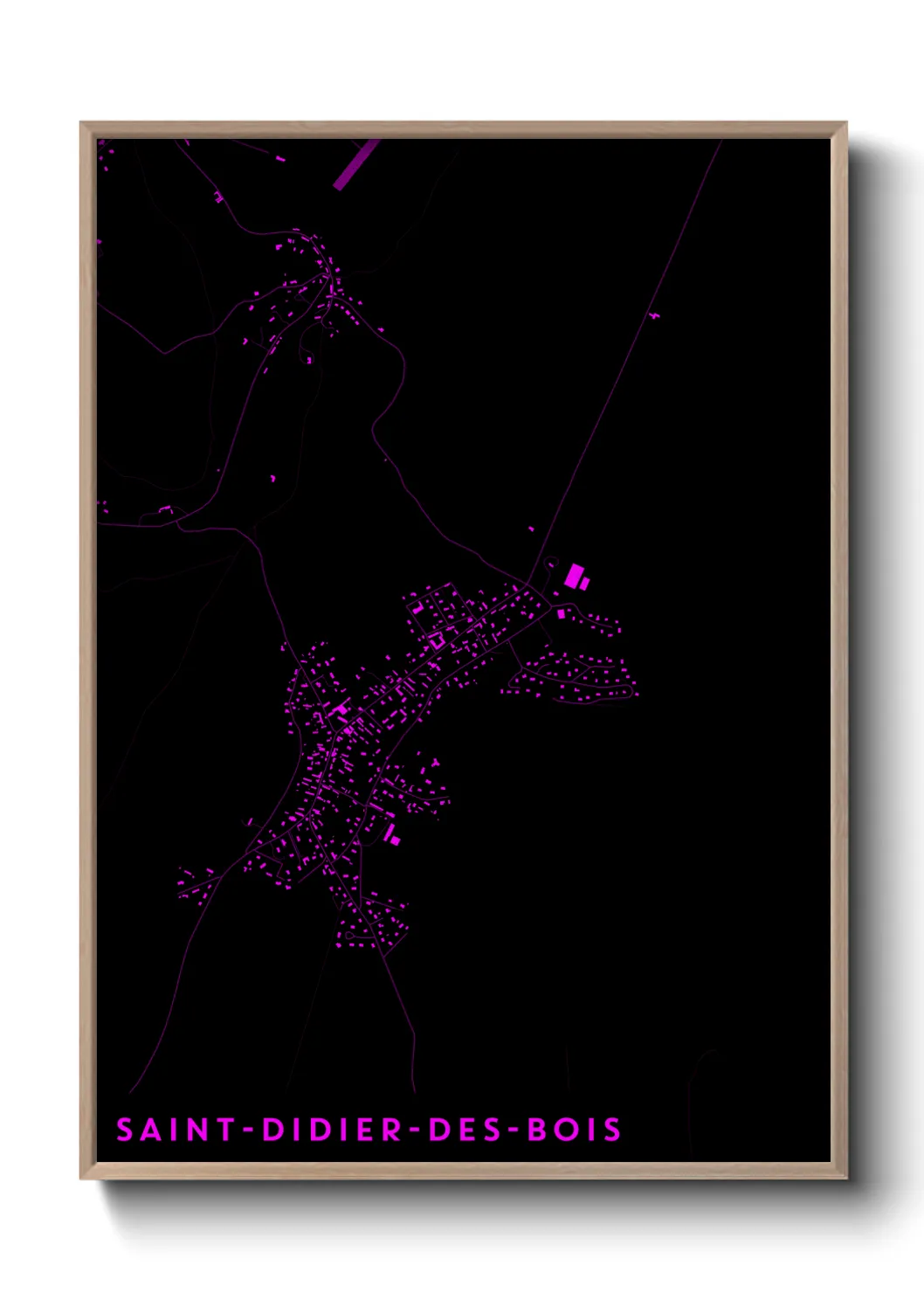 Une affiche de carte sur Saint-Didier-des-Bois