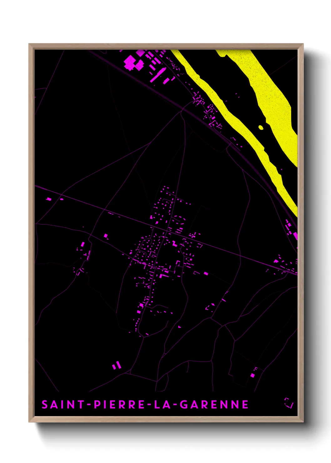 Un poster carteSaint-Pierre-la-Garenne