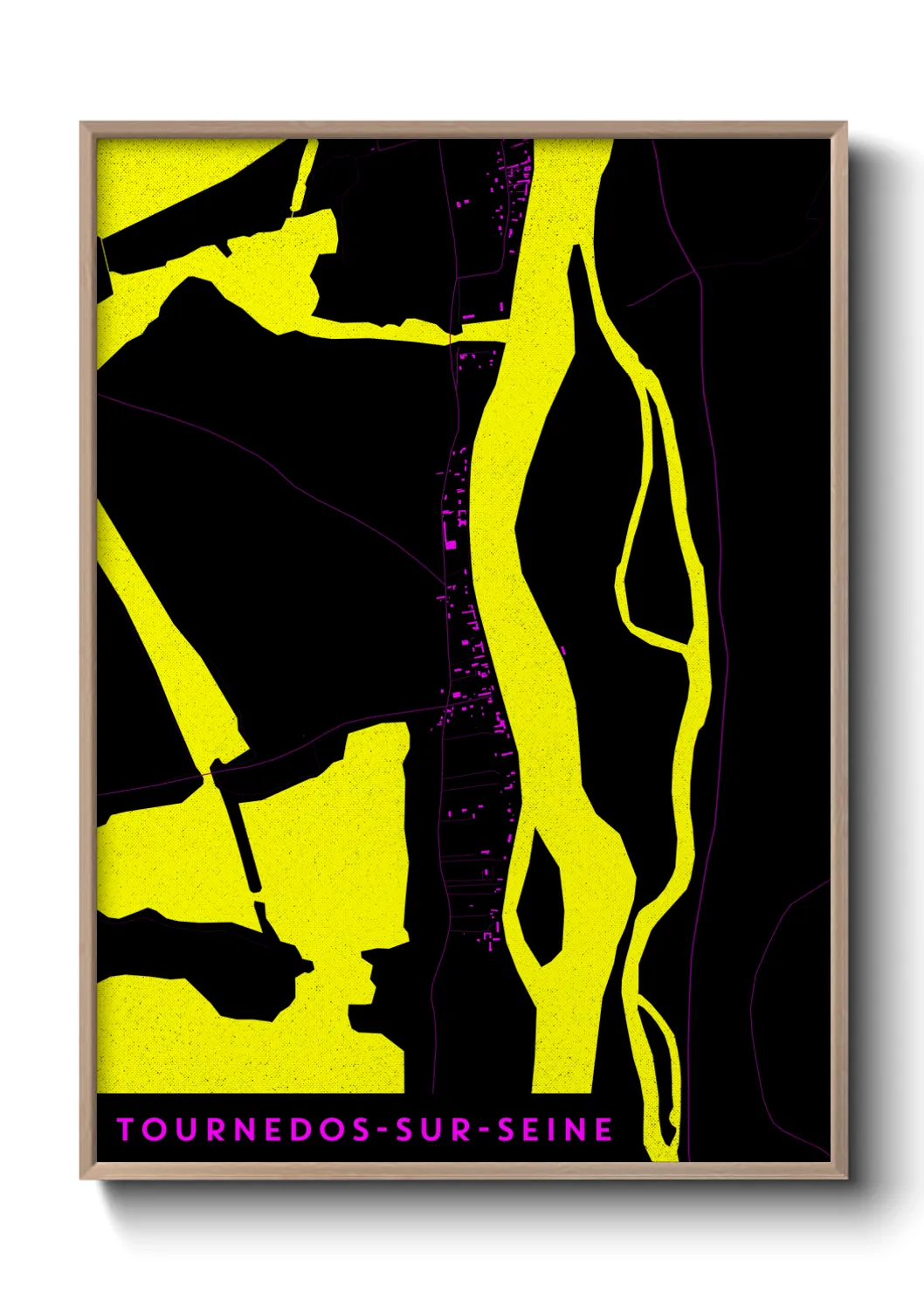 Une affiche de carte sur Tournedos-sur-Seine