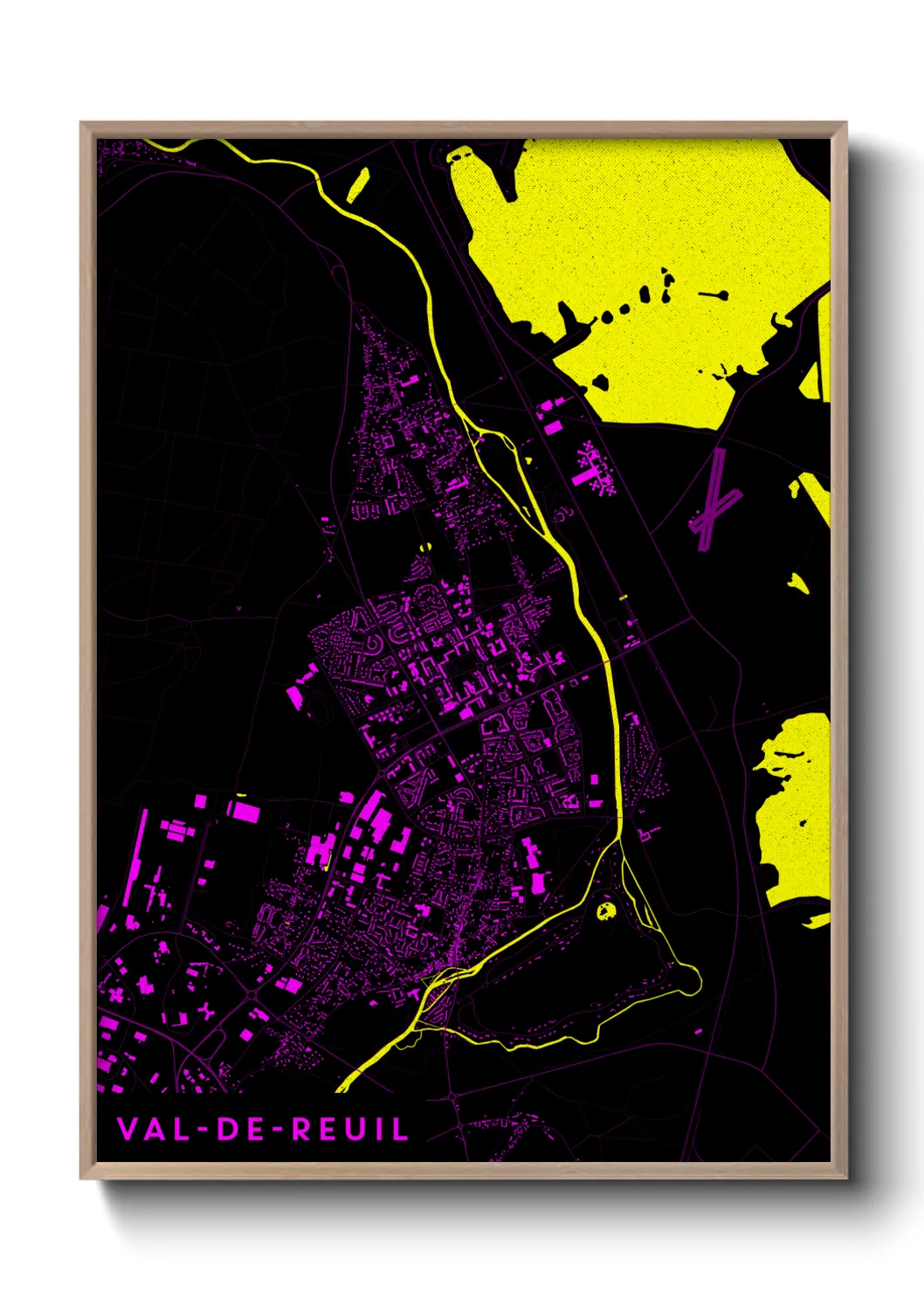 Un poster carteVal-de-Reuil