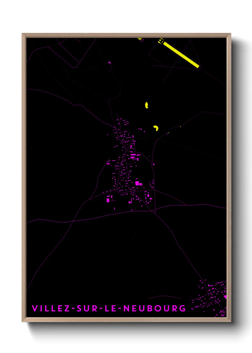 Une affiche de carte sur Villez-sur-le-Neubourg